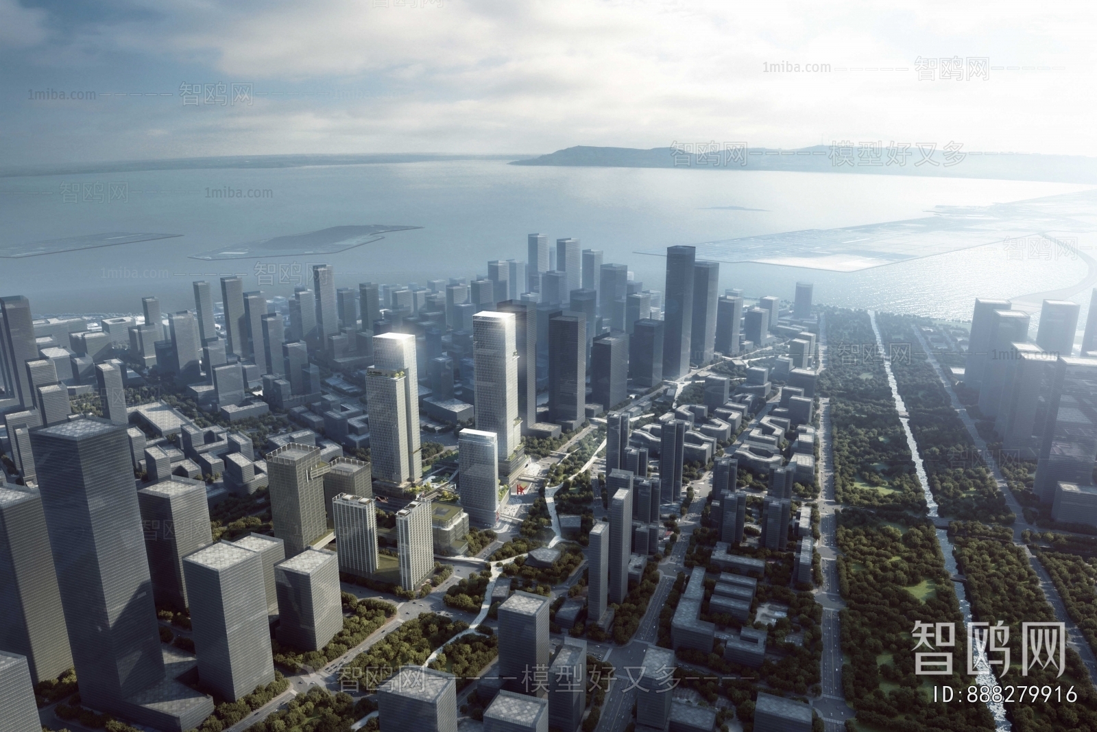 Modern Architectural Bird's-eye View Planning