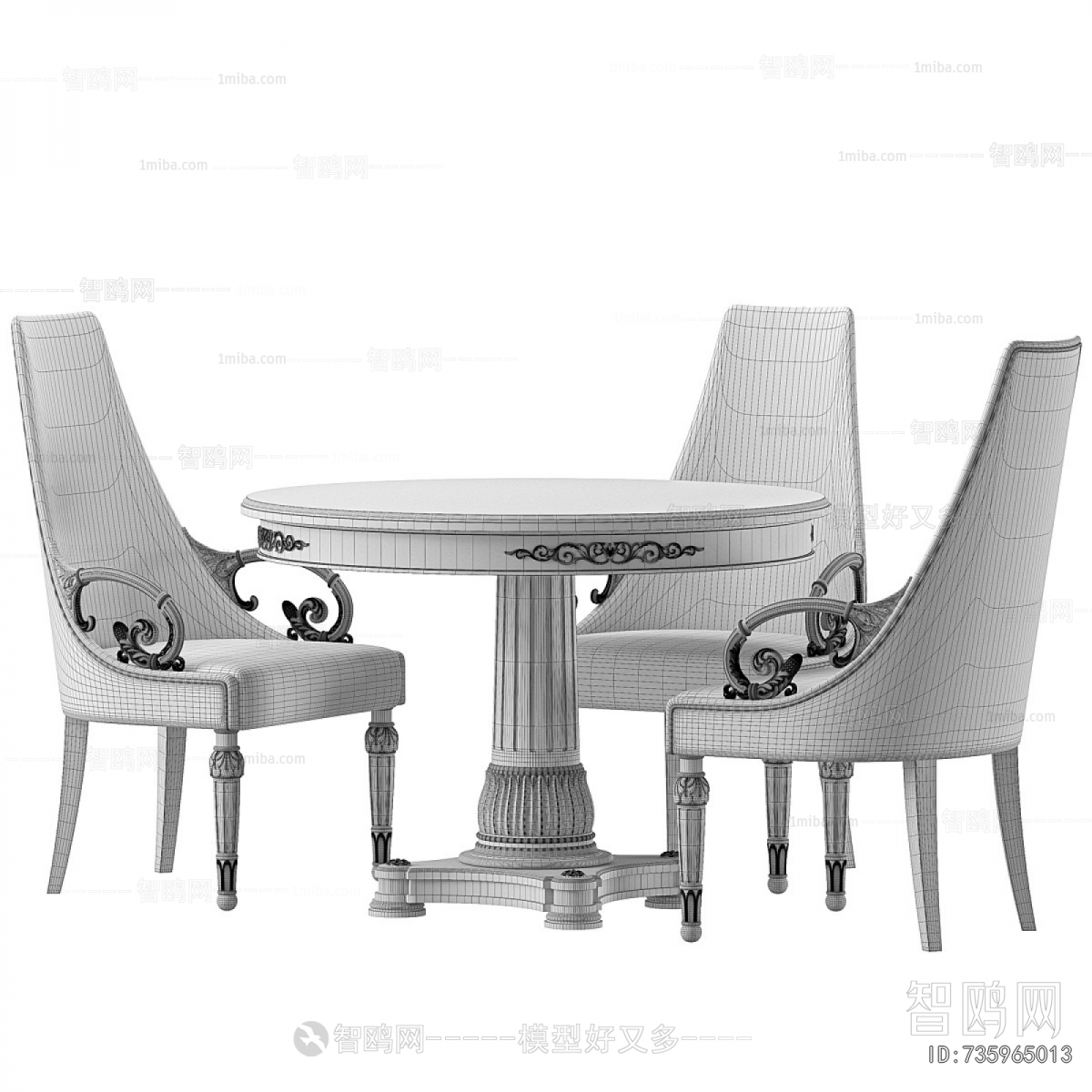 American Style Dining Table And Chairs