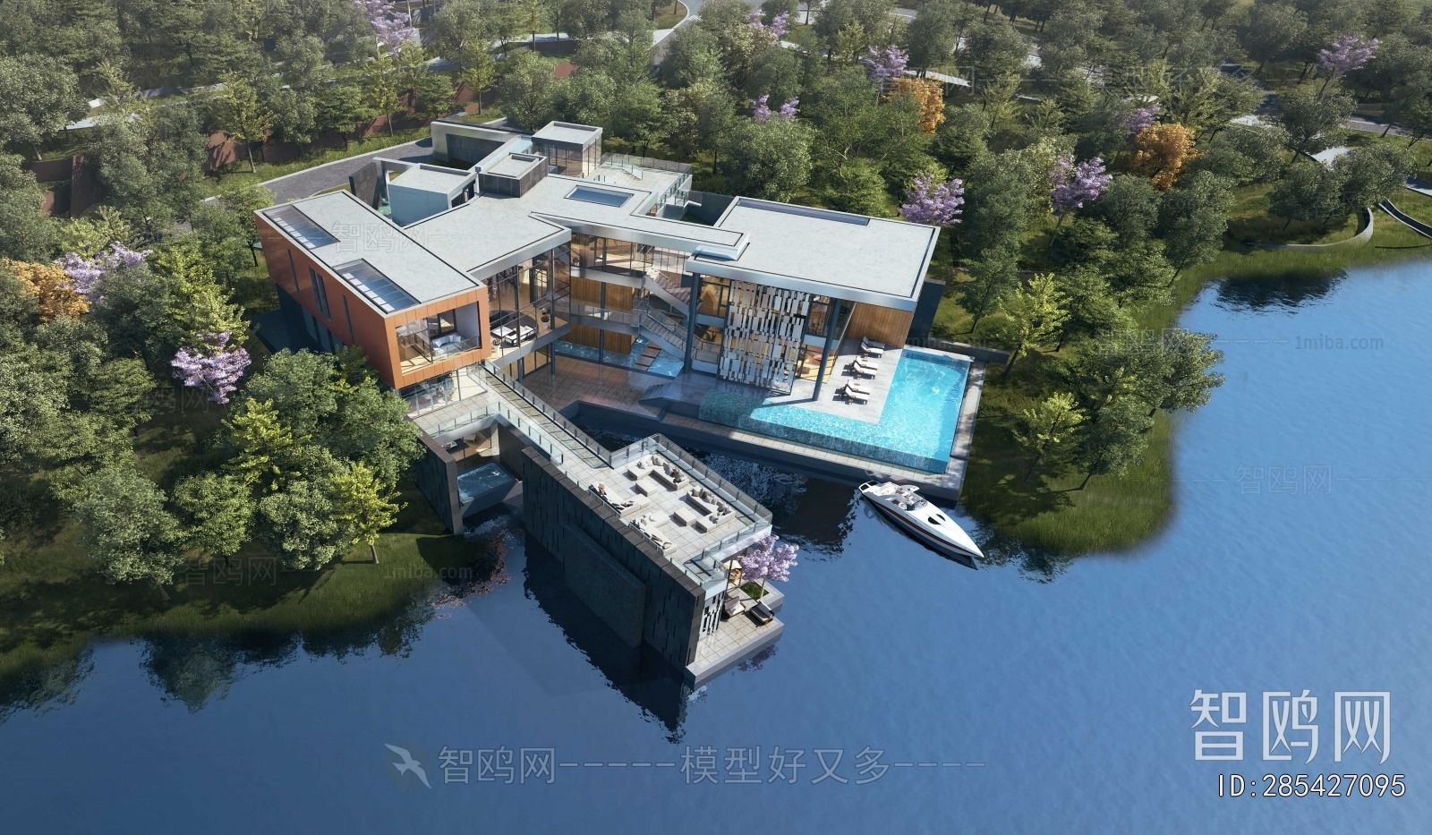 Modern Architectural Bird's-eye View Planning