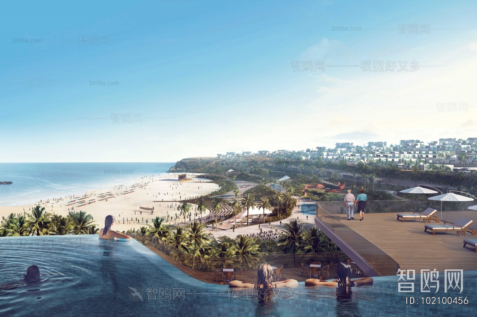 Modern Architectural Bird's-eye View Planning