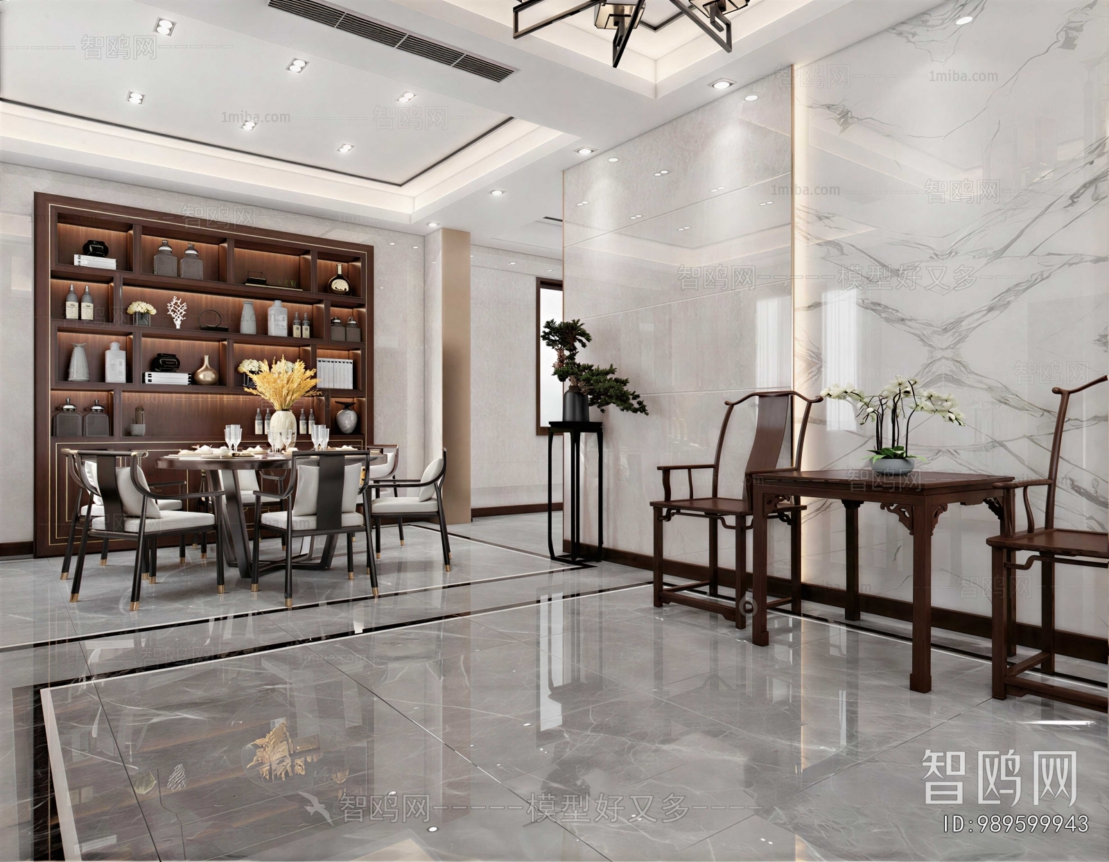 New Chinese Style Dining Room
