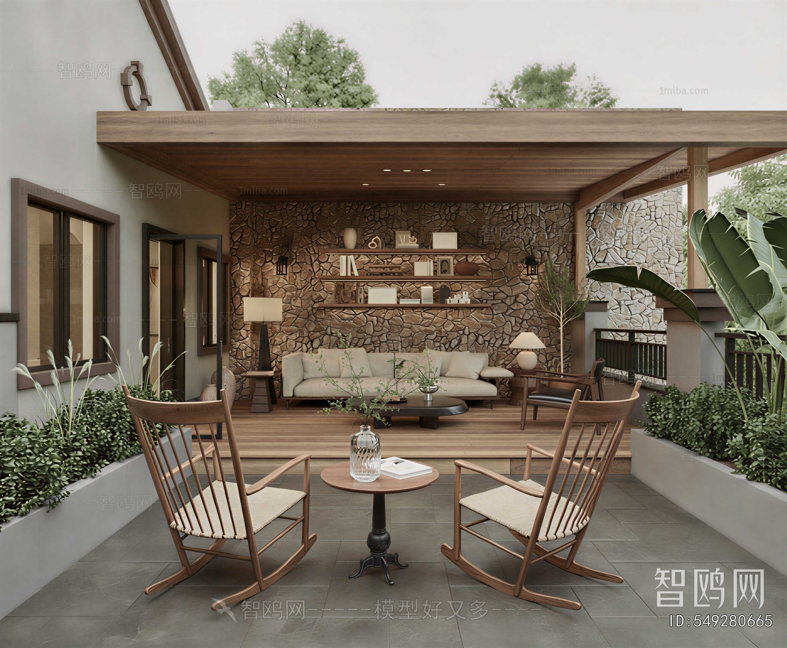 Modern Courtyard/landscape