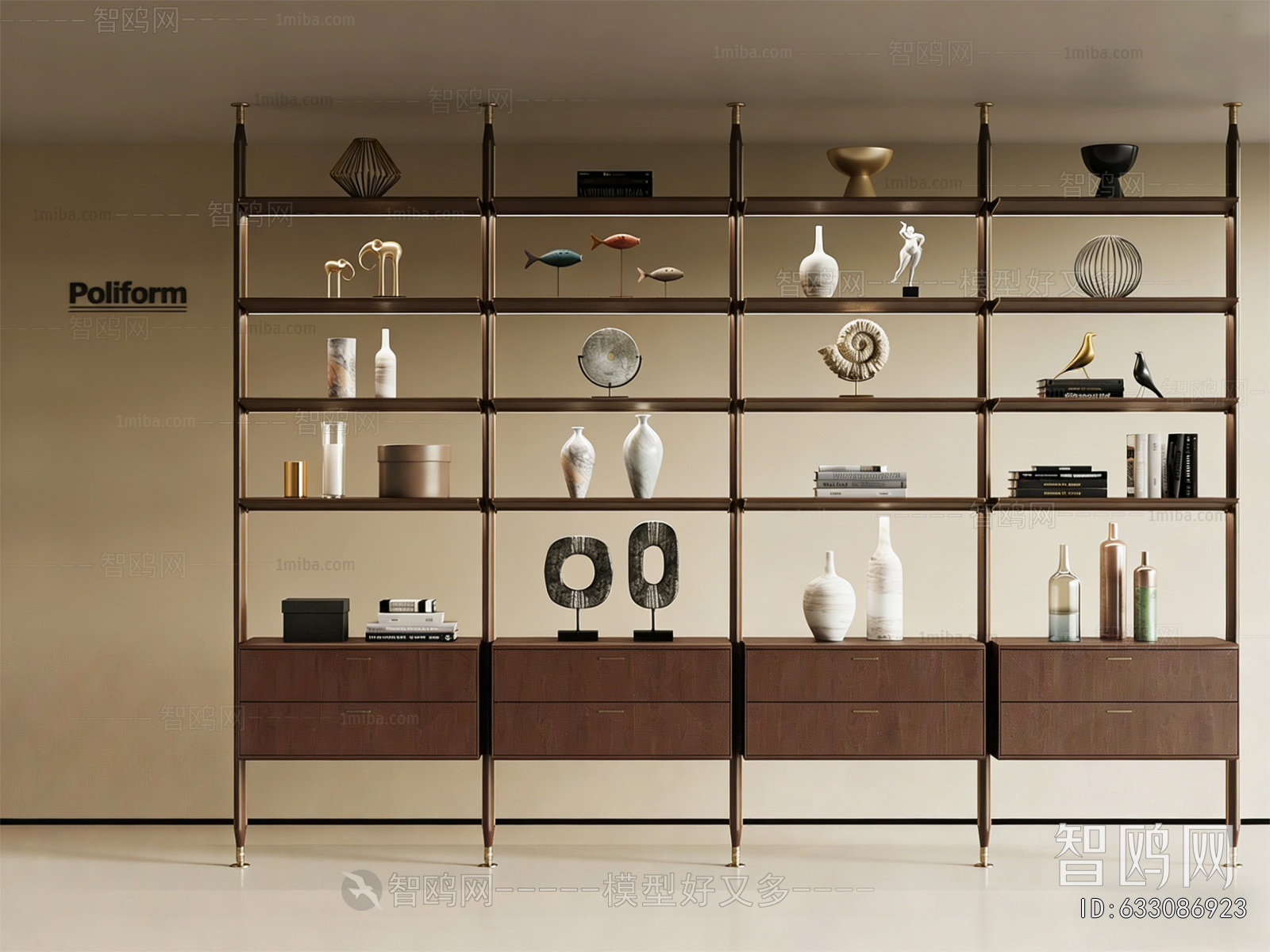 New Chinese Style Bookshelf