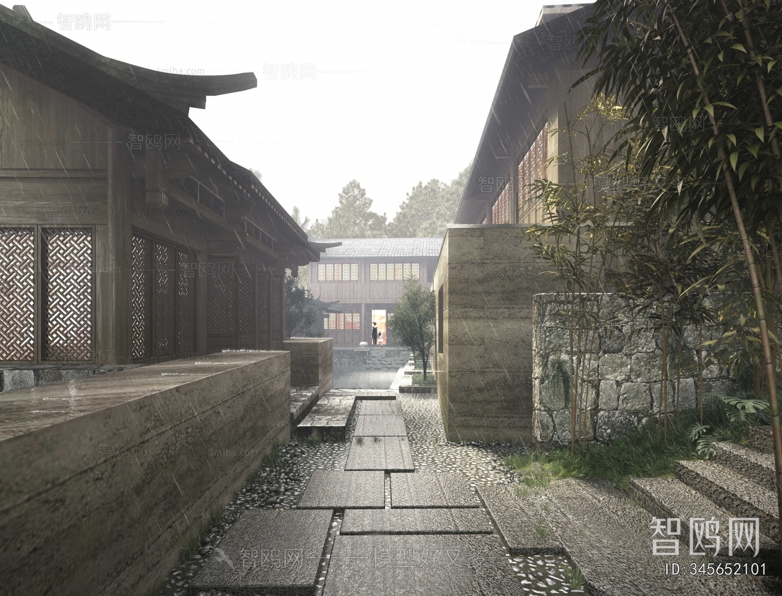 New Chinese Style Courtyard/landscape