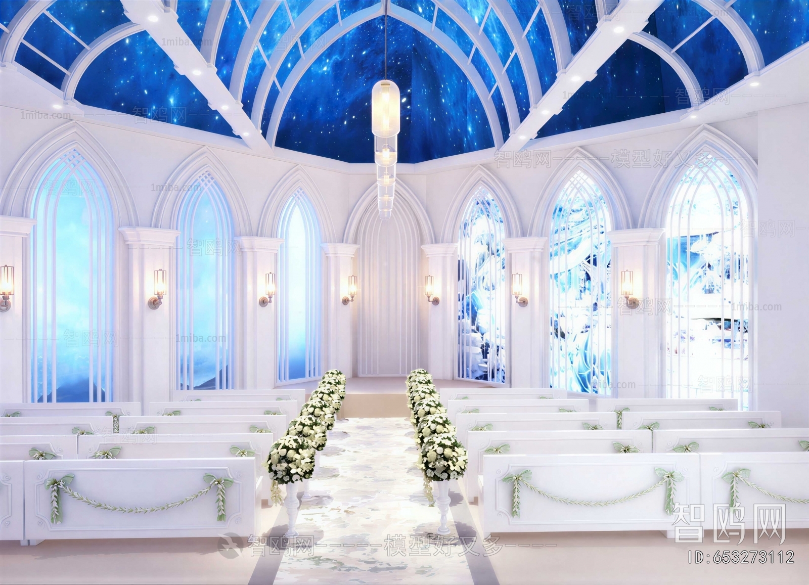 Simple European Style Banquet Hall