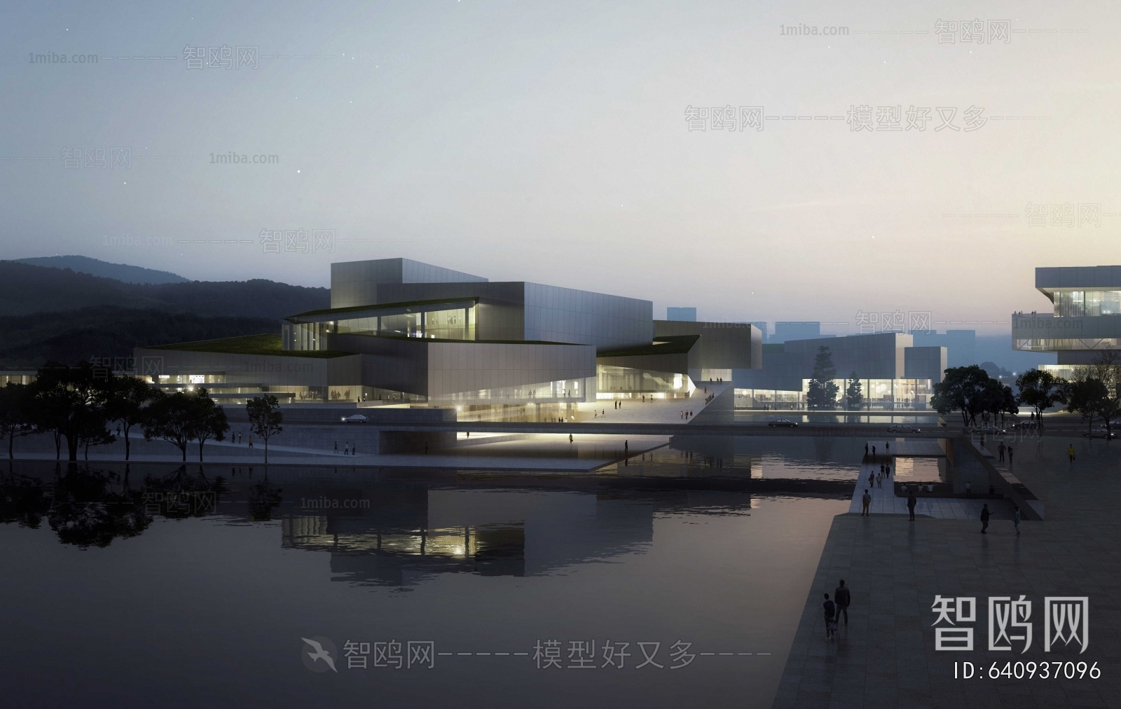 Modern Architectural Bird's-eye View Planning