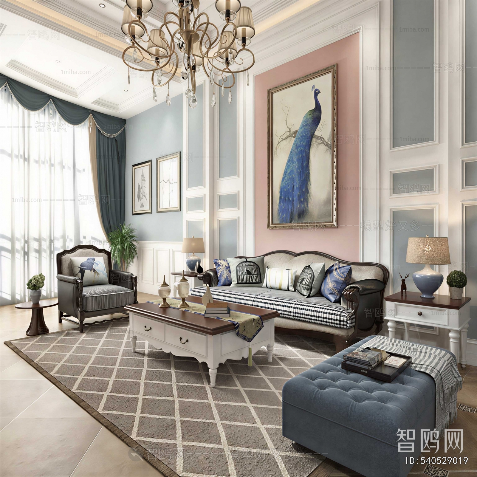 American Style A Living Room