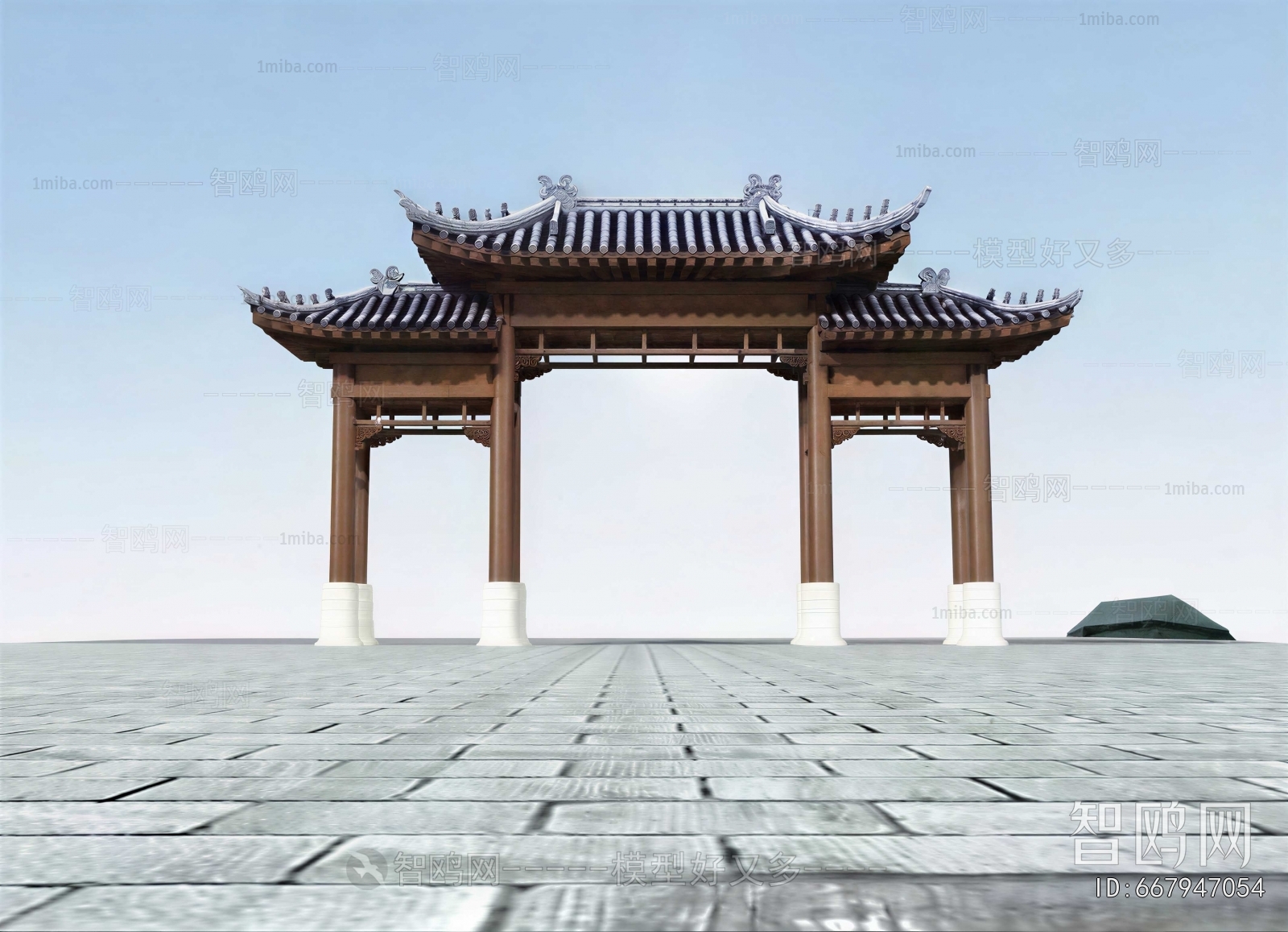 Chinese Style Building Component