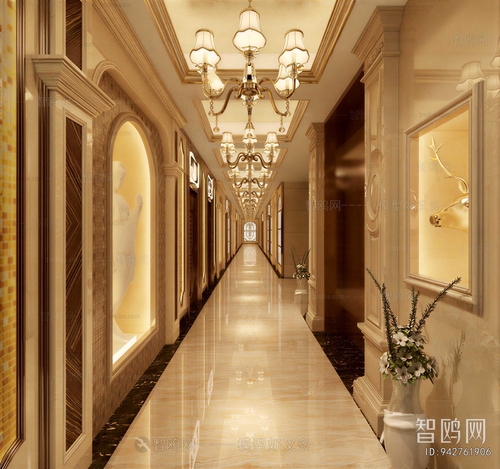 European Style Hallway