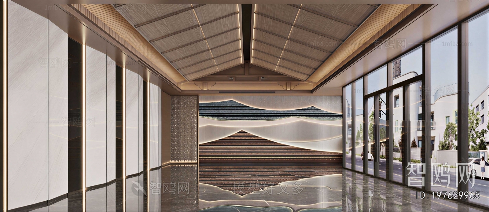New Chinese Style Office Reception Desk