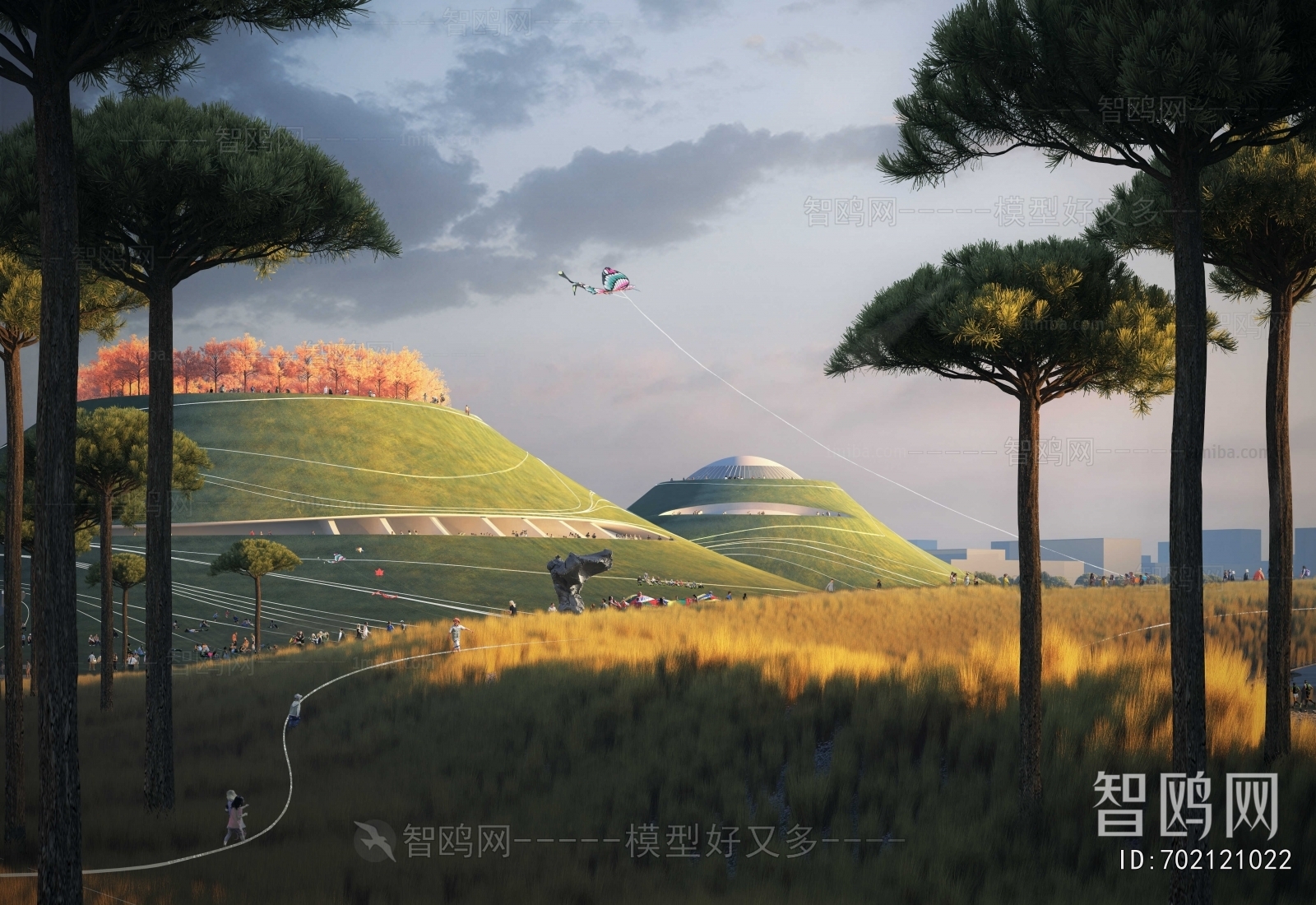 Modern Park Landscape