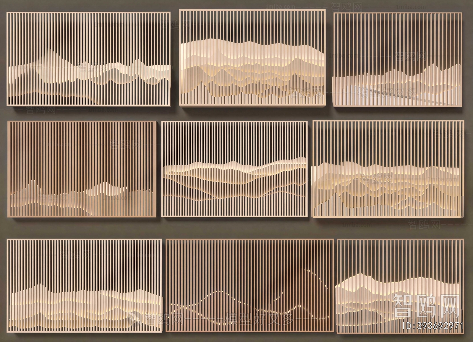 New Chinese Style TV Wall