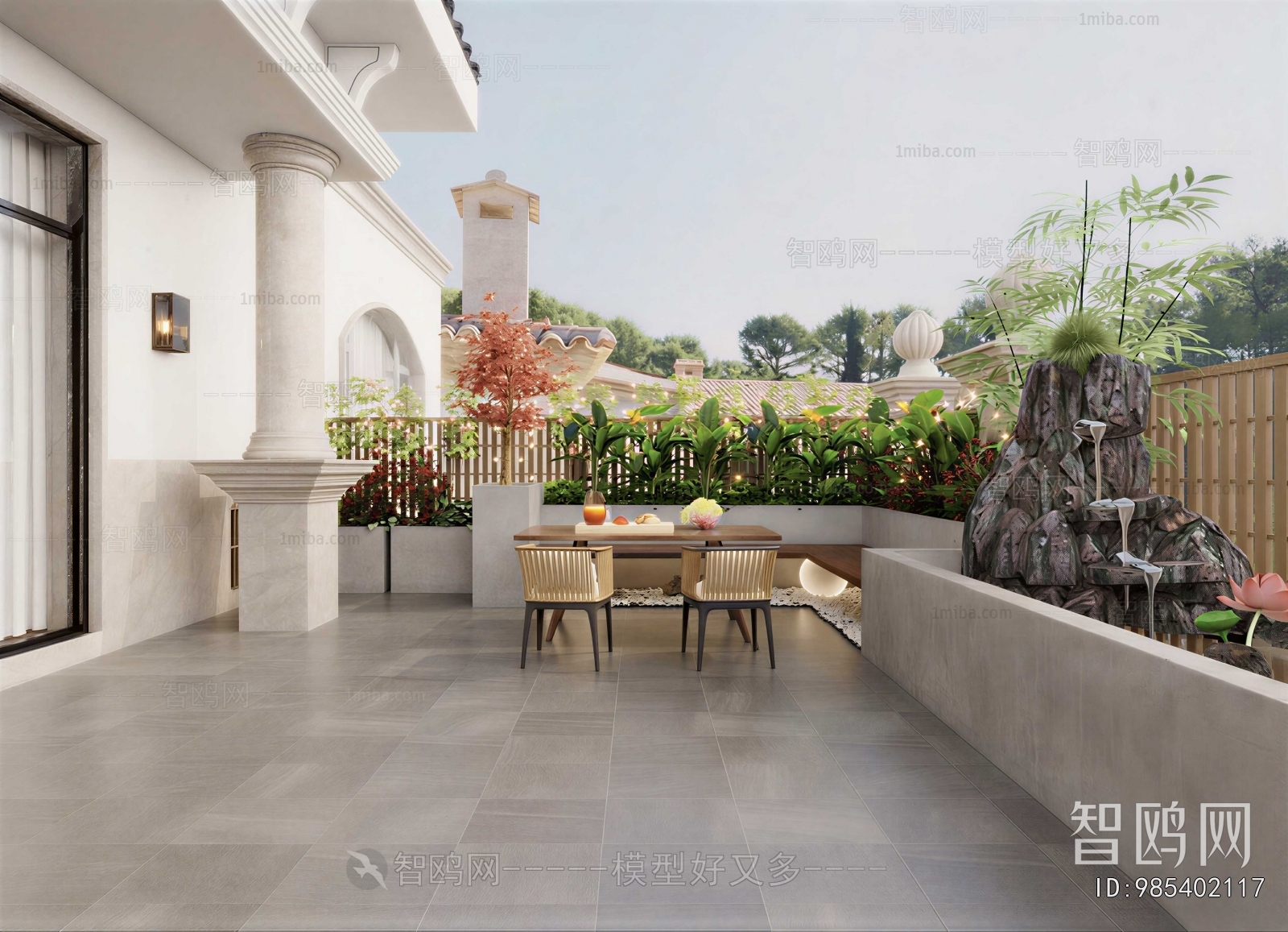 Modern Courtyard/landscape