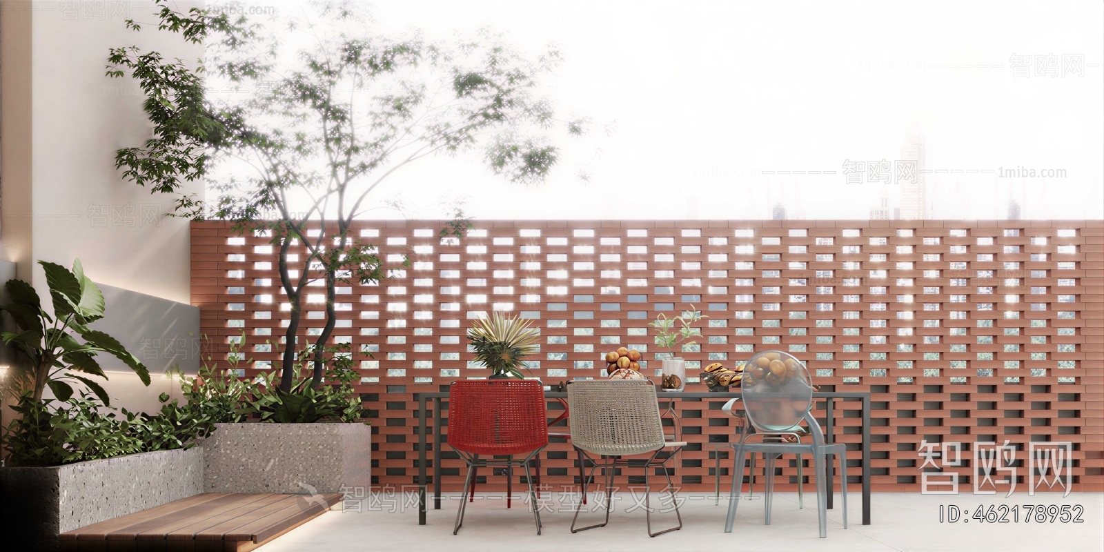 Modern Courtyard/landscape