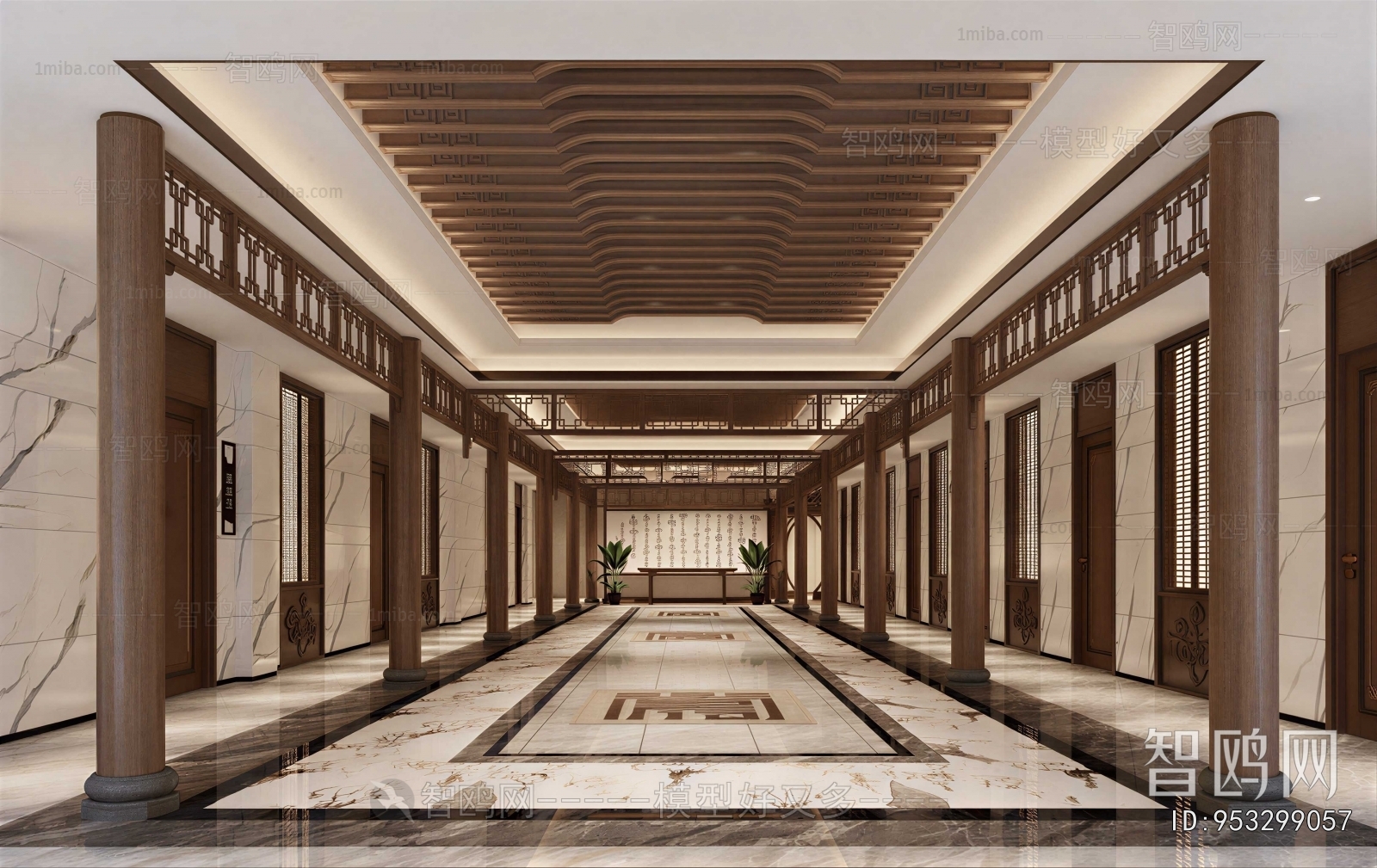 New Chinese Style Lobby Hall