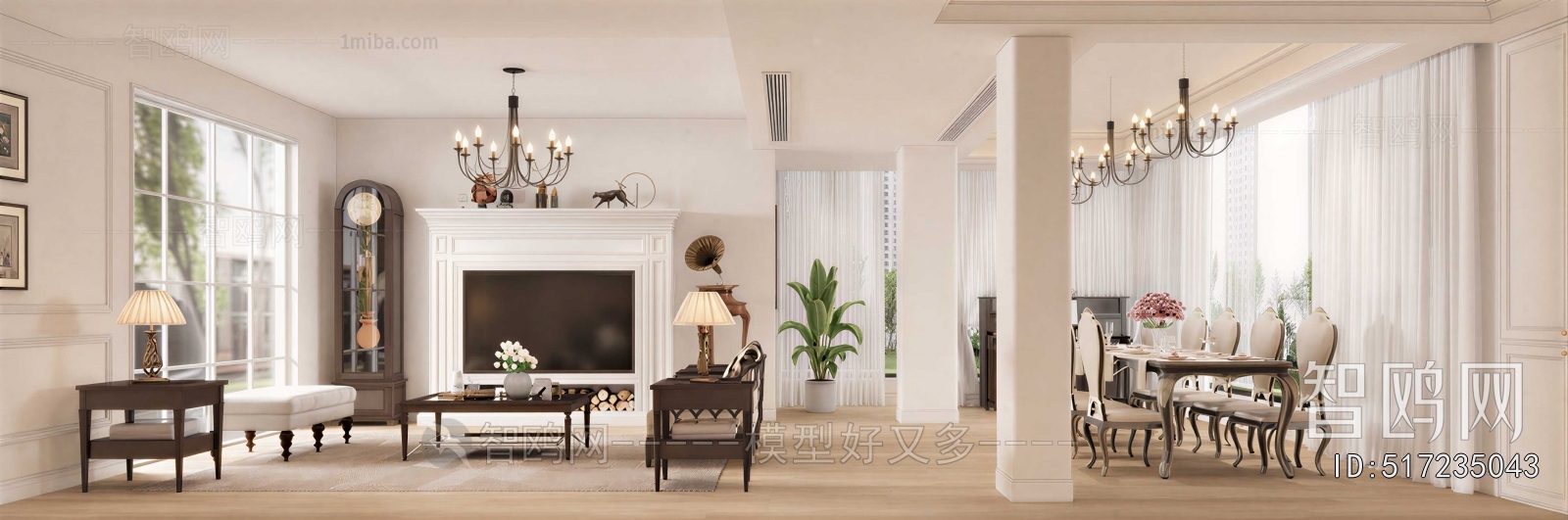 American Style A Living Room