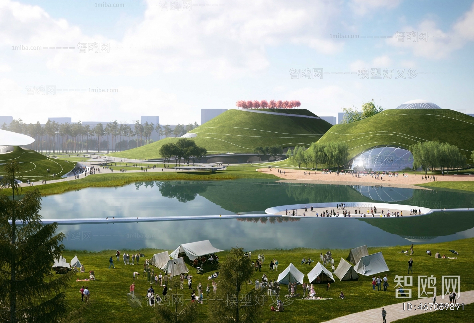 Modern Park Landscape