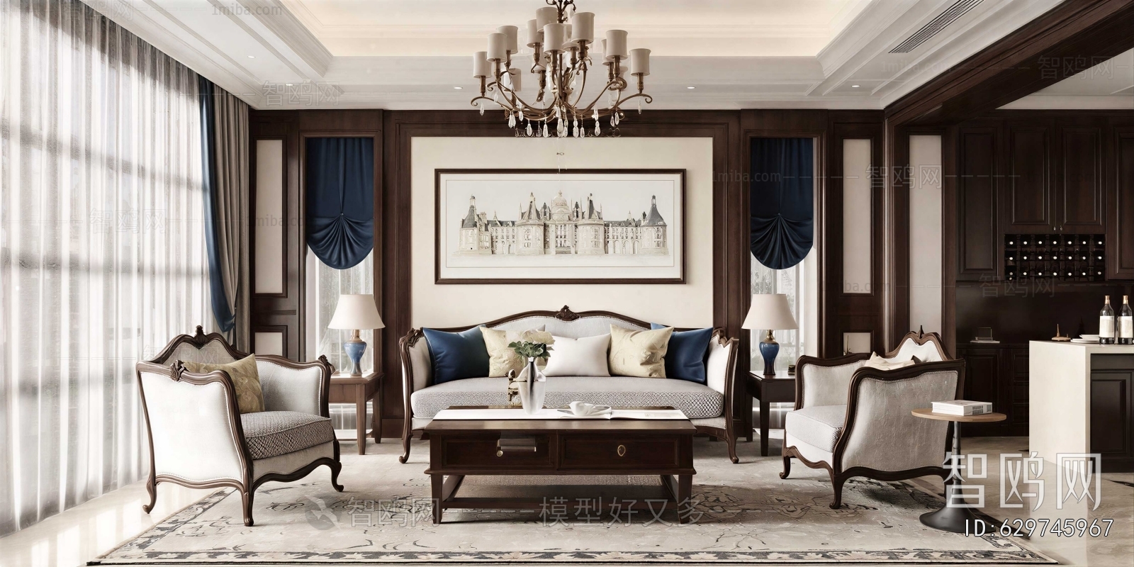 American Style A Living Room