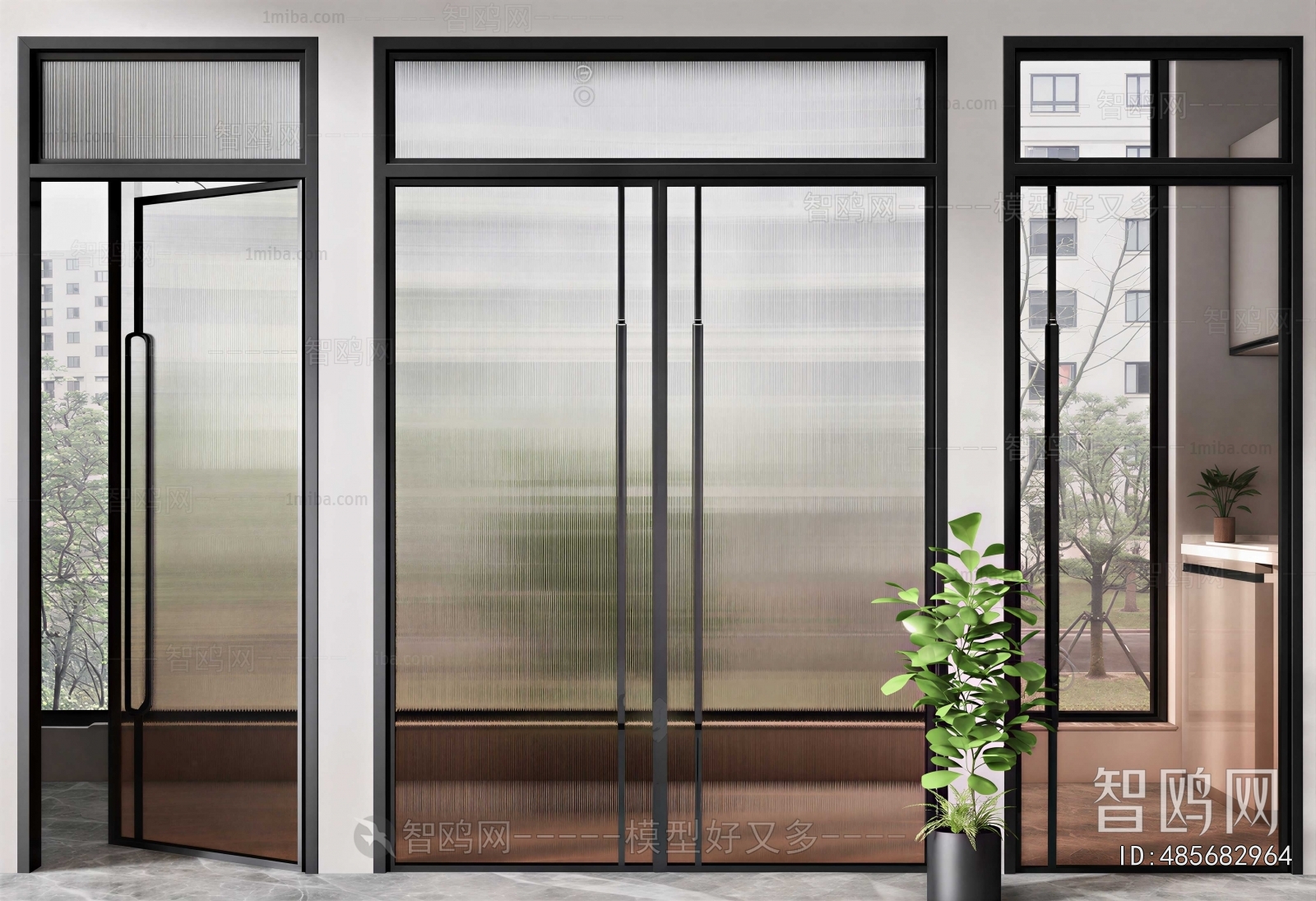 Modern Single Door
