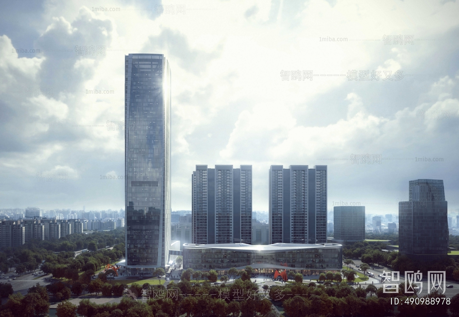 Modern Appearance Of Commercial Building