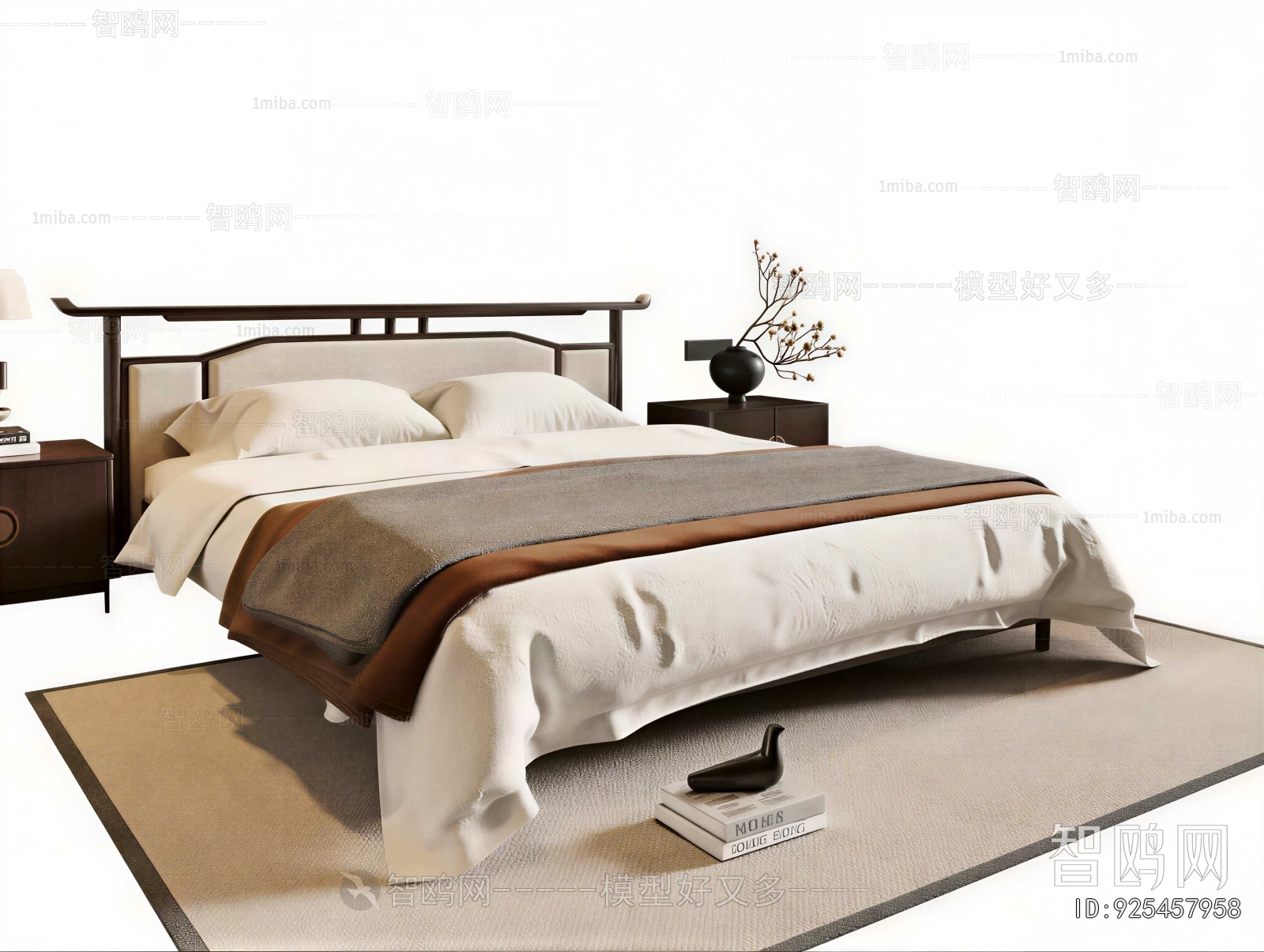 New Chinese Style Double Bed