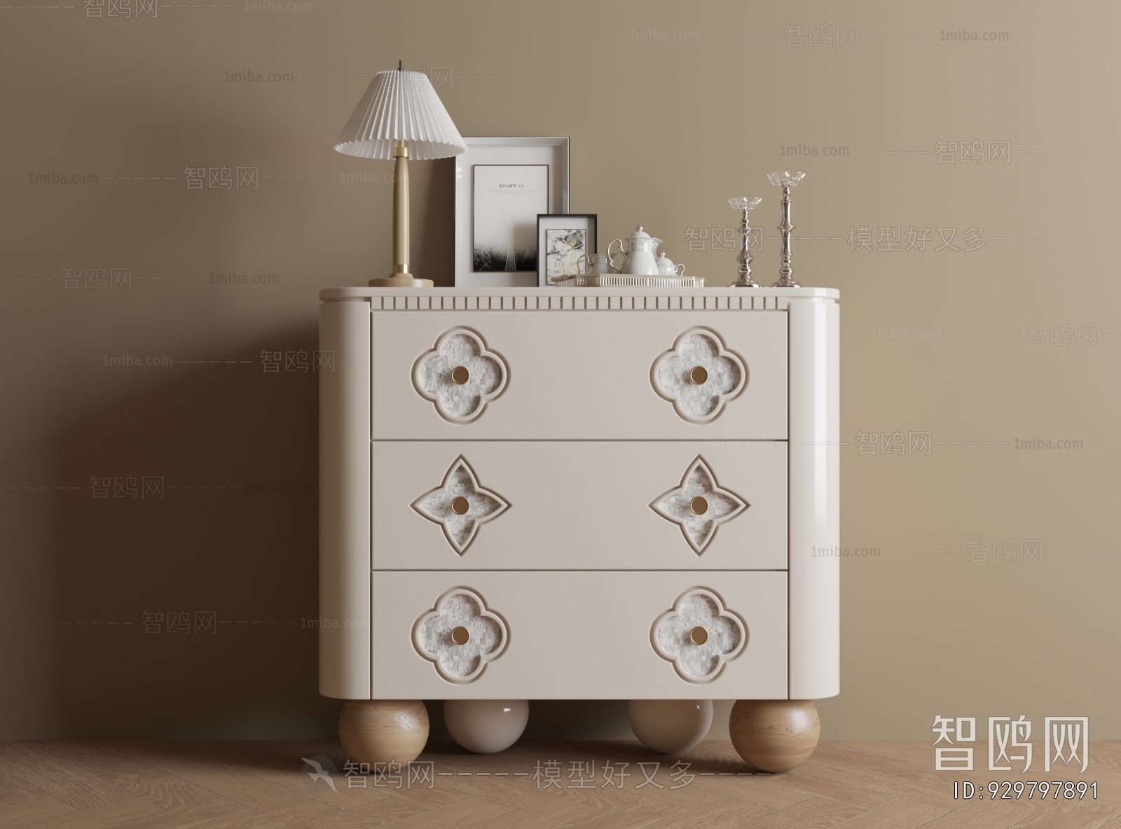 French Style Entrance Cabinet