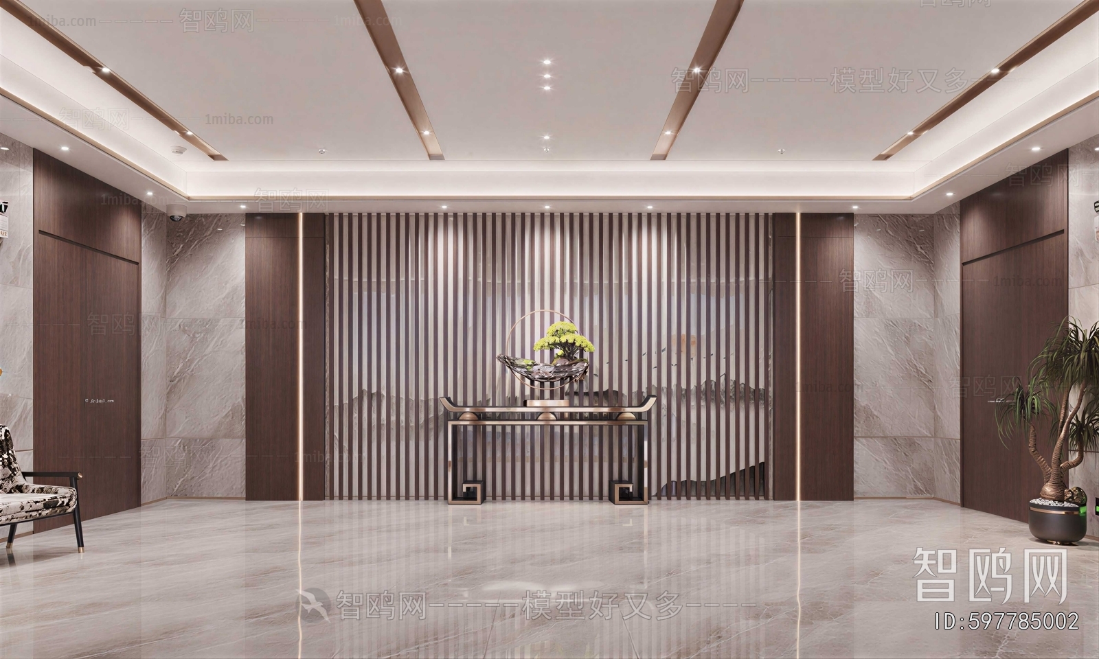 New Chinese Style Office Reception Desk
