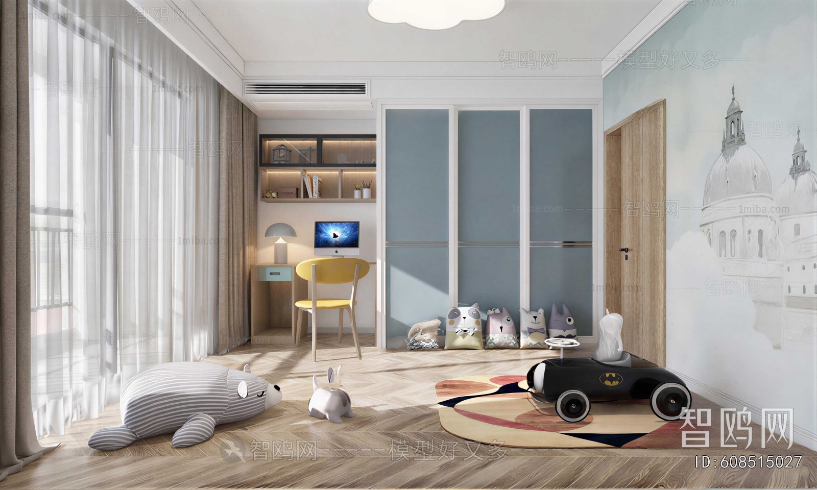 Modern Children's Room Activity Room