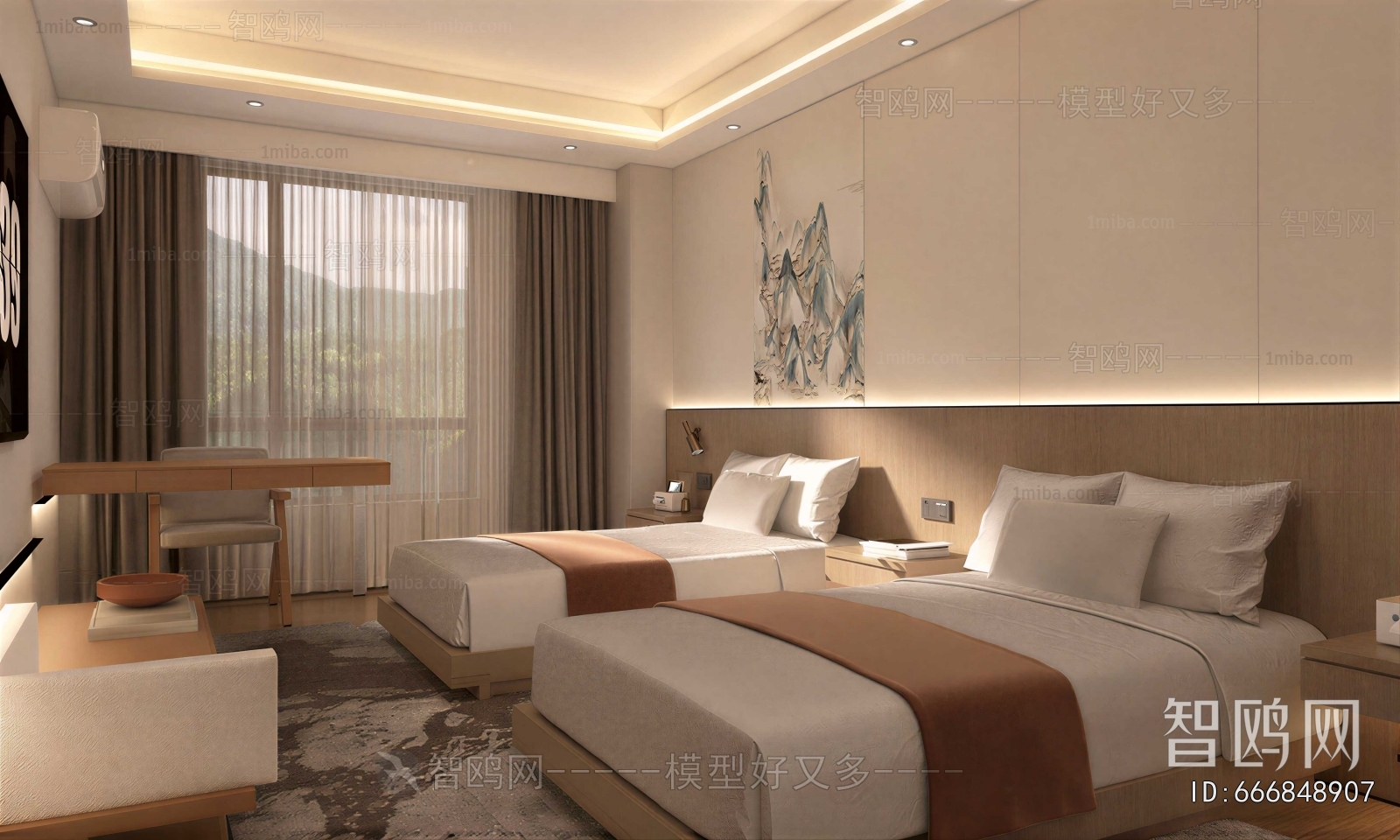 Modern Guest Room