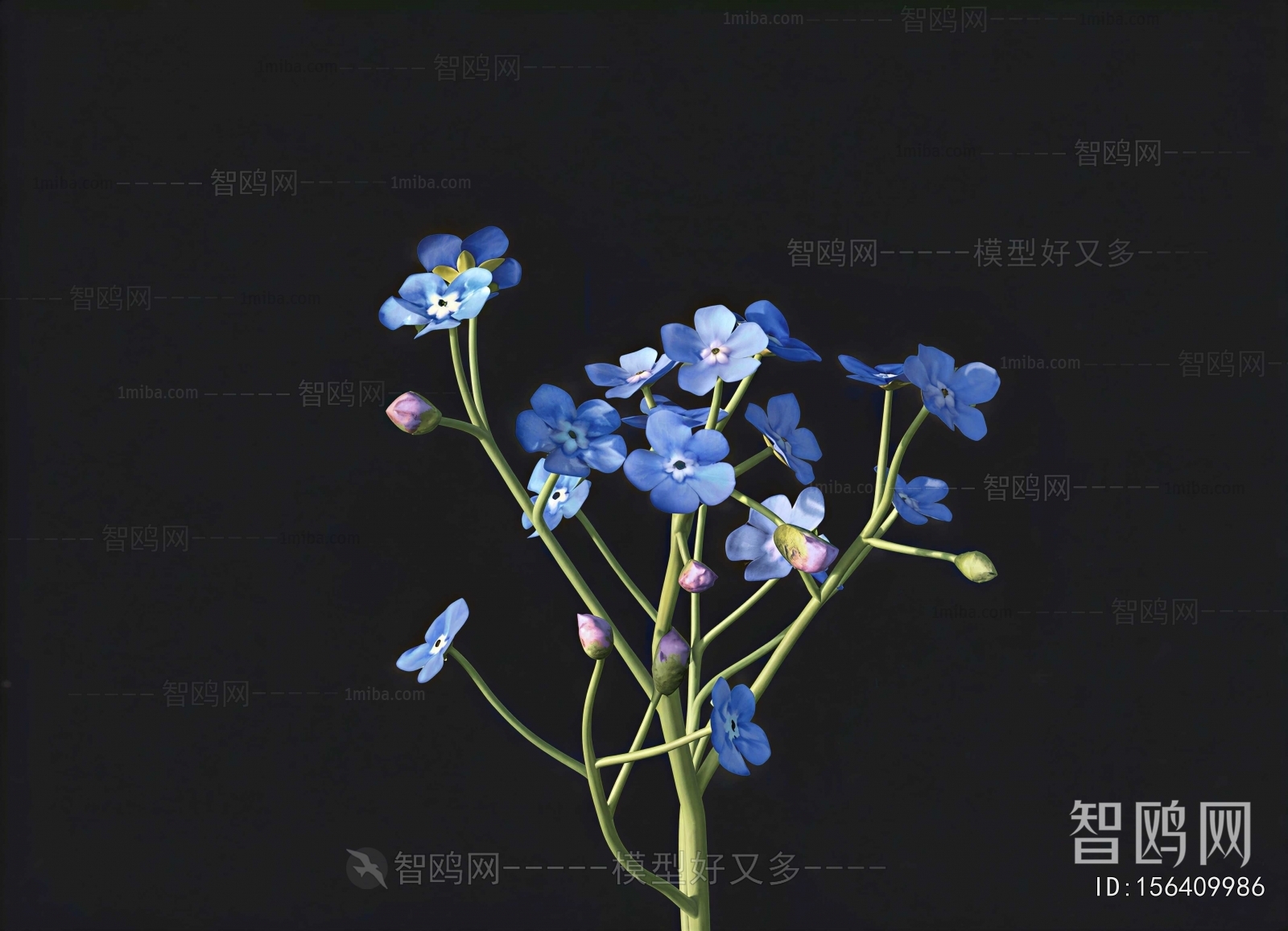 Modern Flowers And Grass