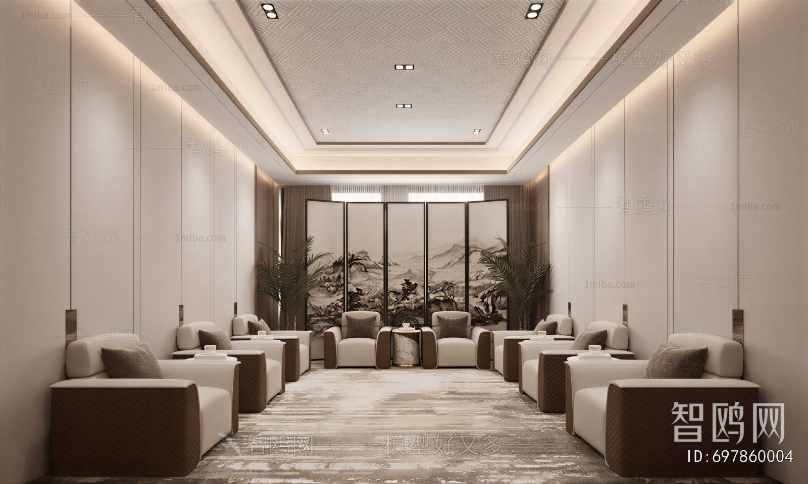 New Chinese Style Reception Room