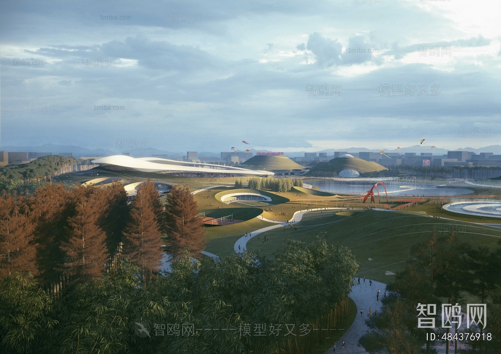 Modern Park Landscape
