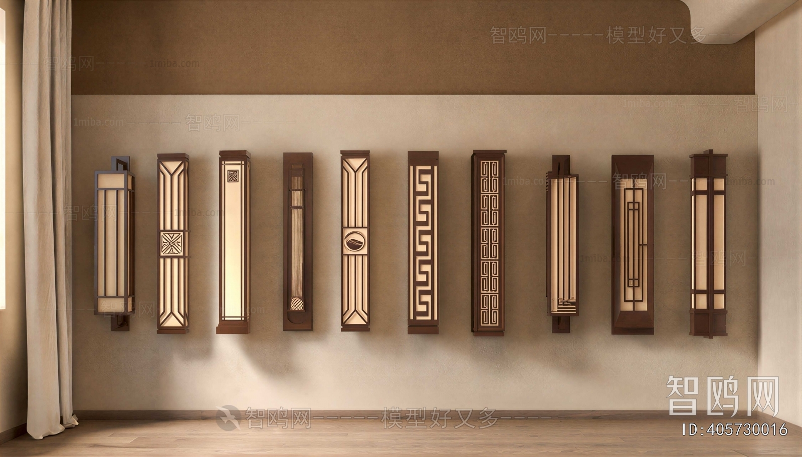 New Chinese Style Wall Lamp