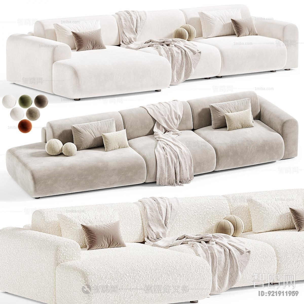 Modern Three-seat Sofa