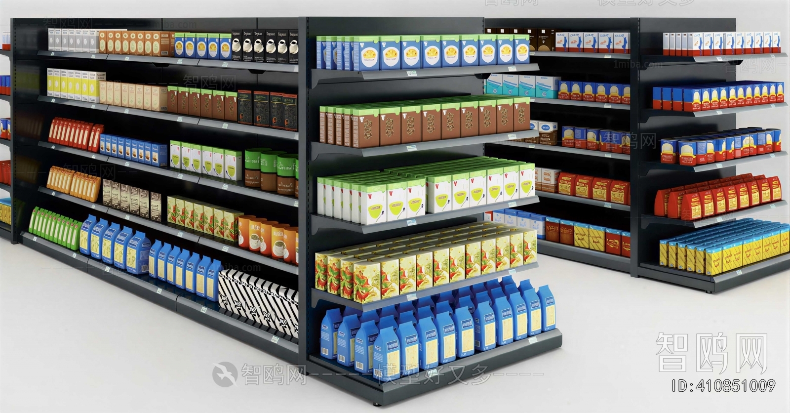 Modern Supermarket Shelf