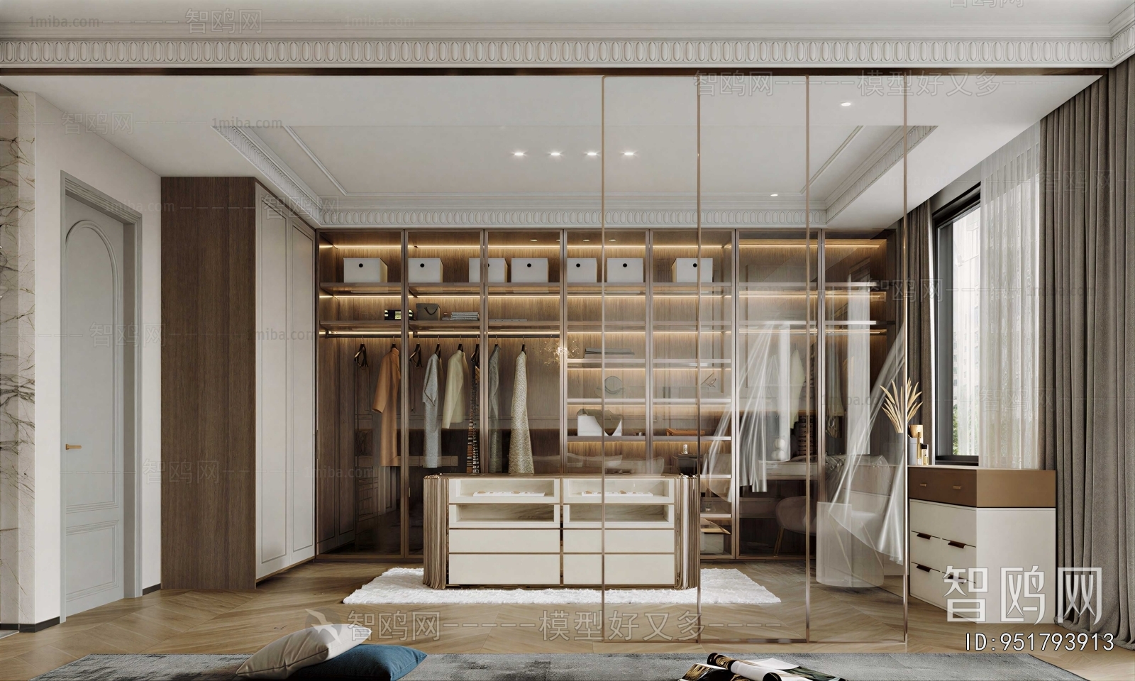 Modern Clothes Storage Area