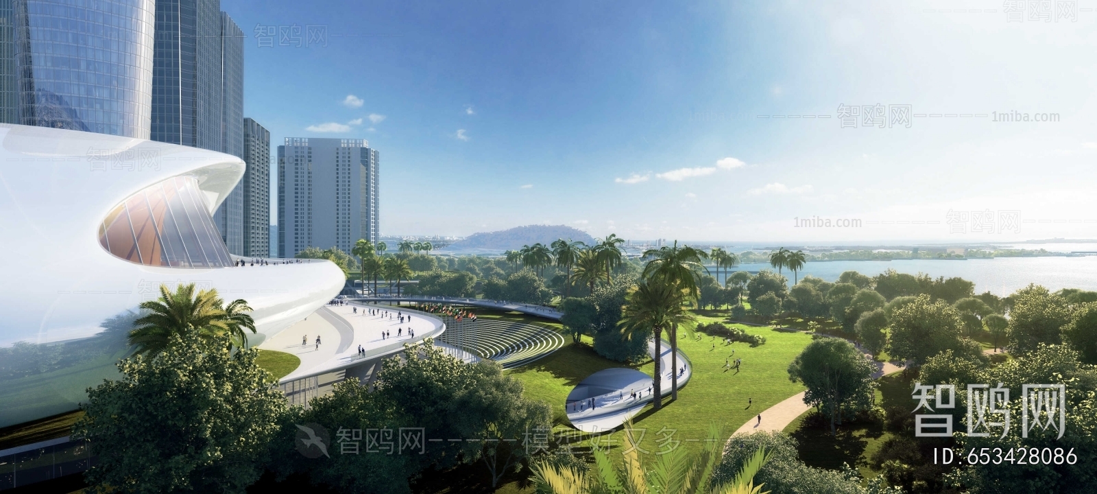 Modern Architectural Bird's-eye View Planning