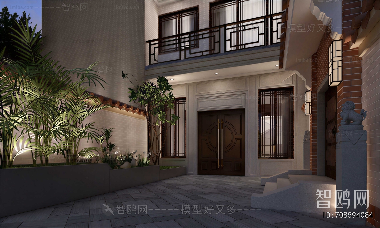 New Chinese Style Courtyard/landscape
