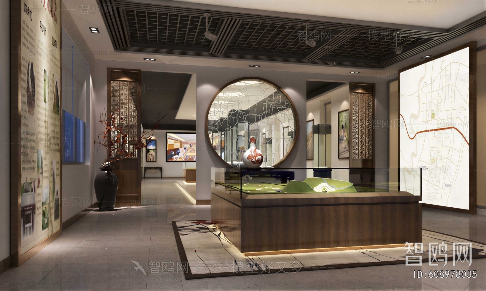 New Chinese Style Exhibition Hall