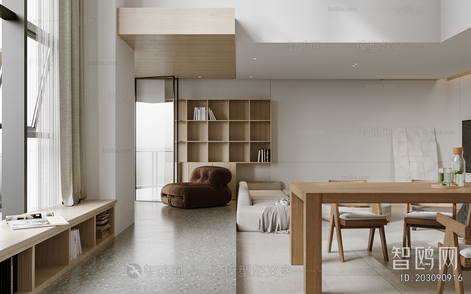 Wabi-sabi Style A Living Room