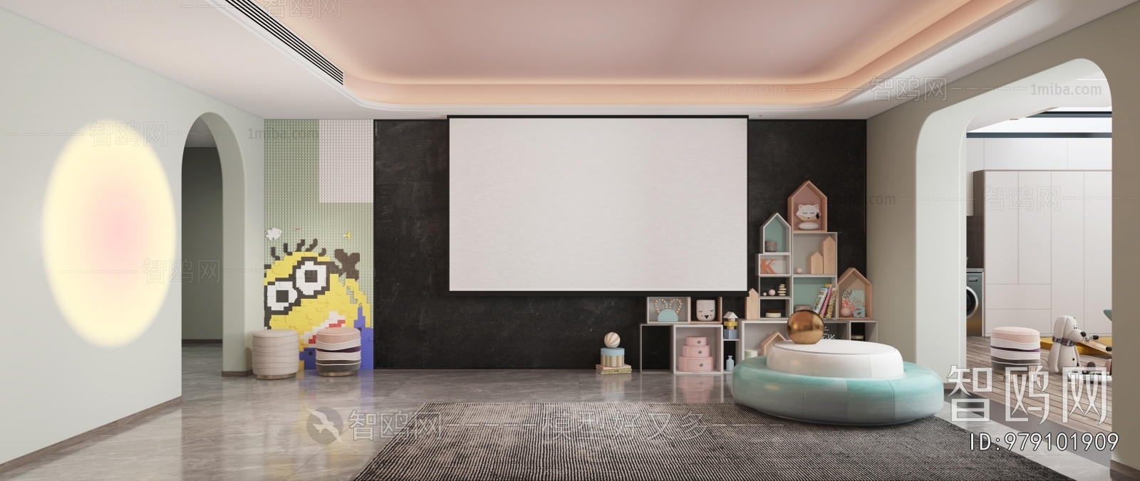 Modern Children's Room Activity Room