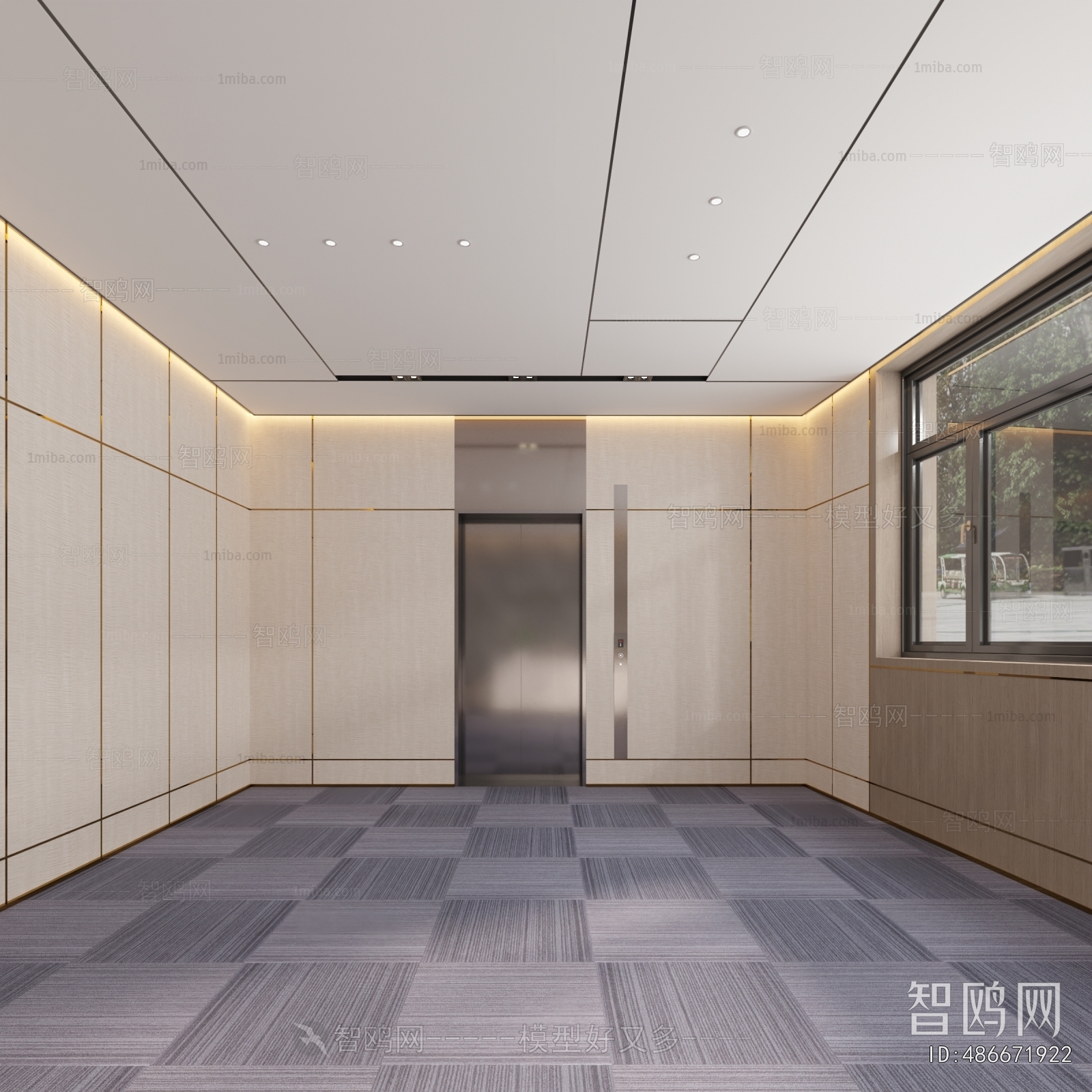 Modern Office Reception Desk