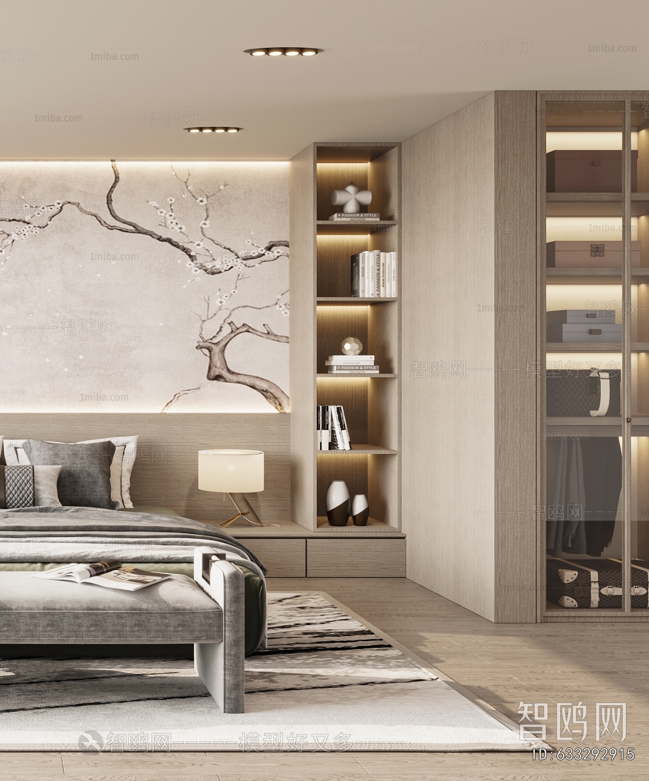 New Chinese Style Bedroom