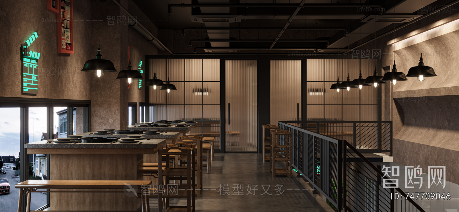 Industrial Style Hot Pot Restaurant