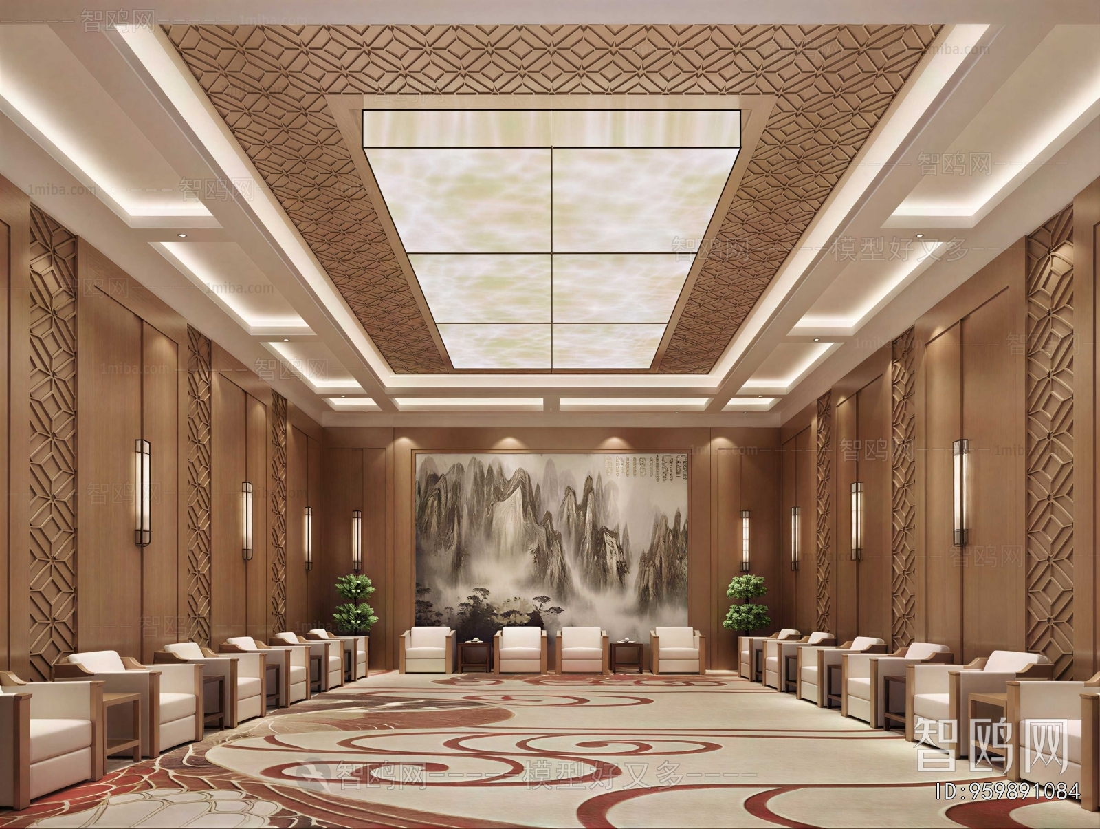 New Chinese Style Reception Room