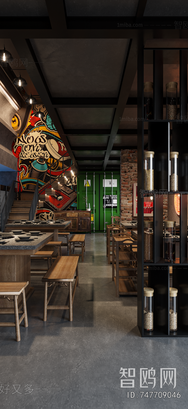 Industrial Style Hot Pot Restaurant