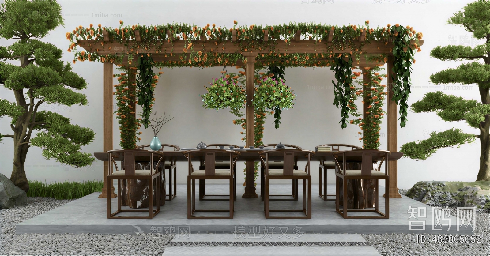 New Chinese Style Courtyard/landscape