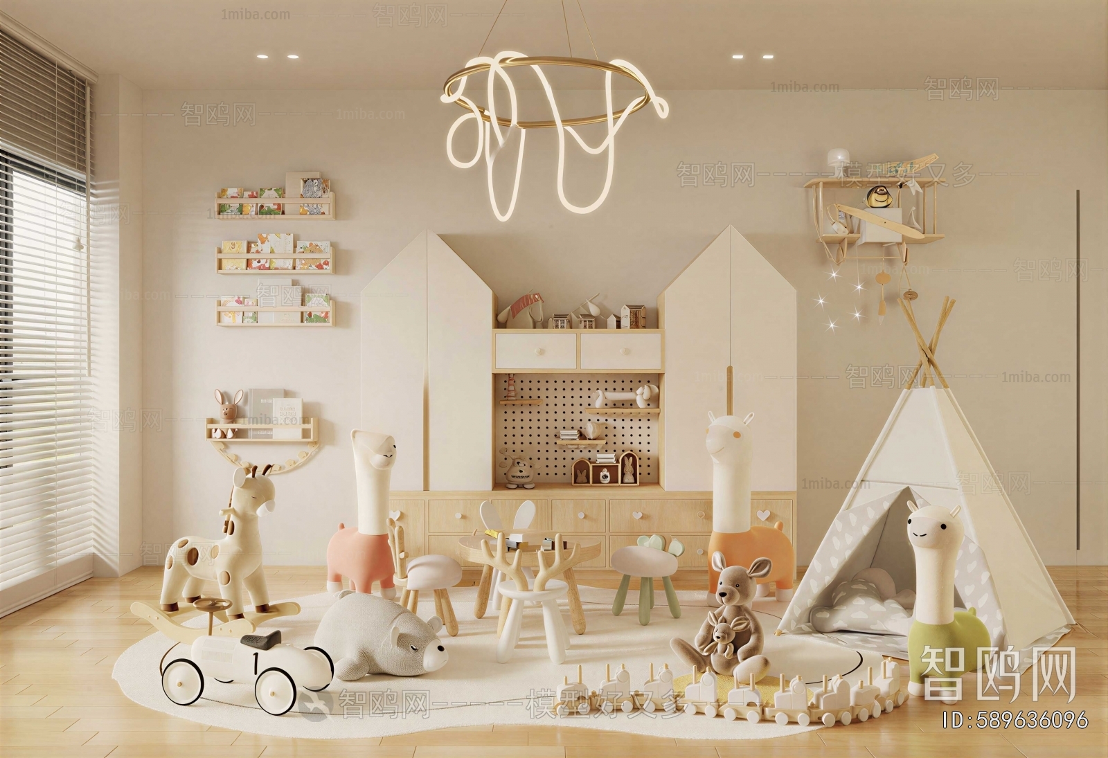 Modern Children's Room Activity Room