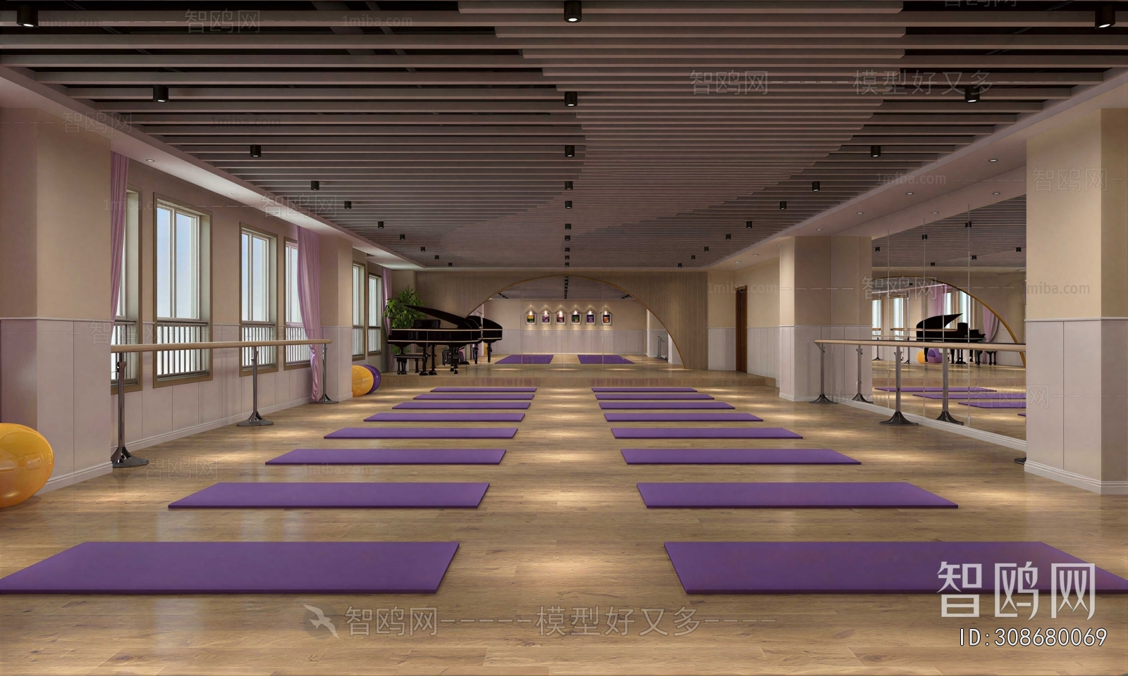 Modern Yoga Room