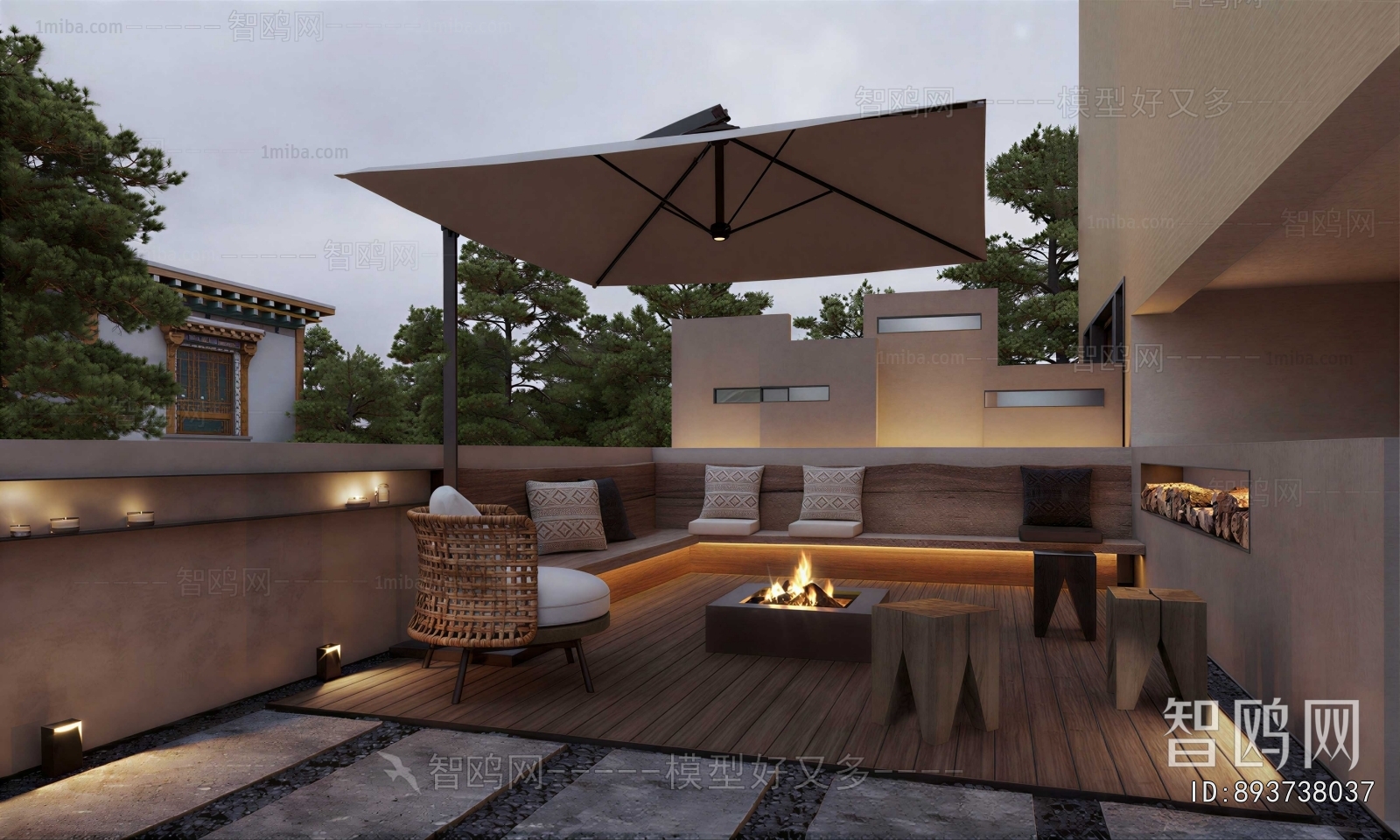 Modern Courtyard/landscape